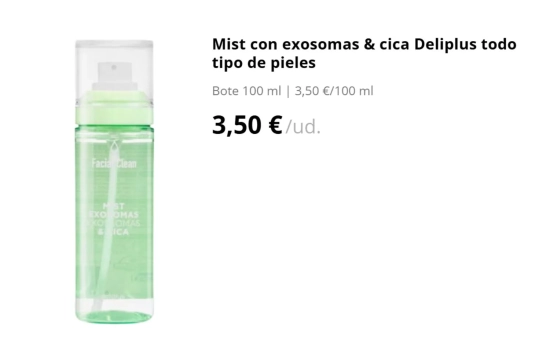Adiós a las arrugas por 3,50 euros: La nueva bruma de Mercadona con exosomas que está arrasando 2 Una formulación equilibrada para calmar y proteger el rostro