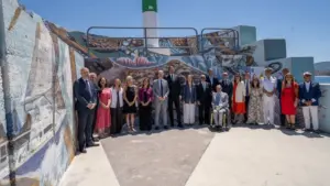 Baiona inaugura el mayor mural artístico de España tras un proceso de participación ciudadana