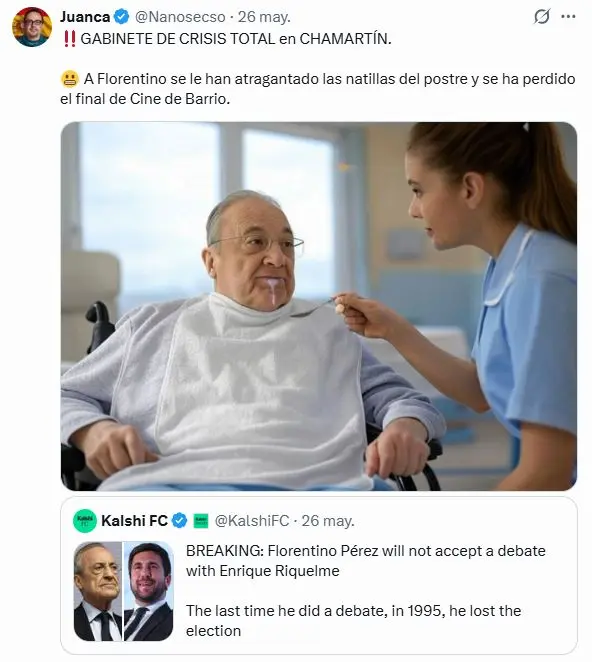 "Ofrecen 20 euros por cita": El negocio con los tuiteros españoles de Kalshi, la cadena de predicciones que persigue Consumo 2 Un tuitero haciendo publicidad de Kalshi a base de intentar hacer una publicación viral
