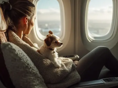 mascota en el avion freepik 00