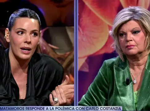 Drama? Terelu Campos se echa a llorar ante Laura Matamoros por el conflicto con  Carlo Costanzia: "De verdad que lo he visto sufrir"