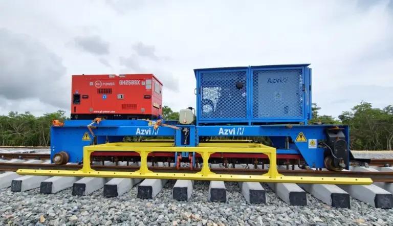 Azvi obtiene la patente europea para su innovadora escuadradora automática de traviesas para el montaje de vías ferroviarias