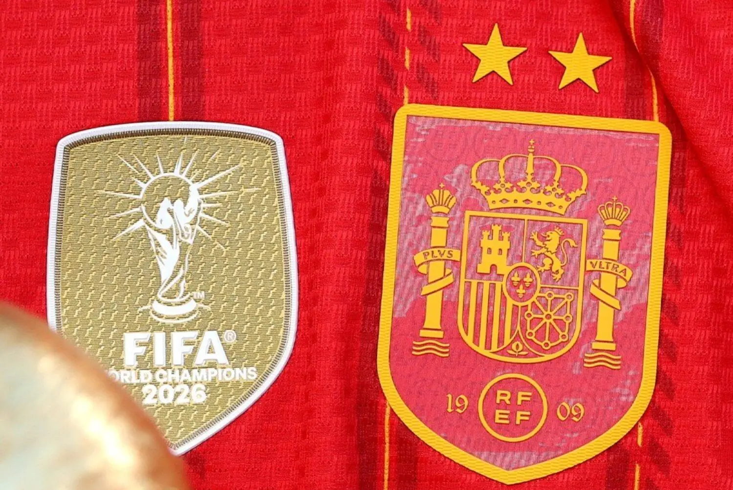 Camiseta de la selección española con dos estrellas Camiseta de la selección española con dos estrellas