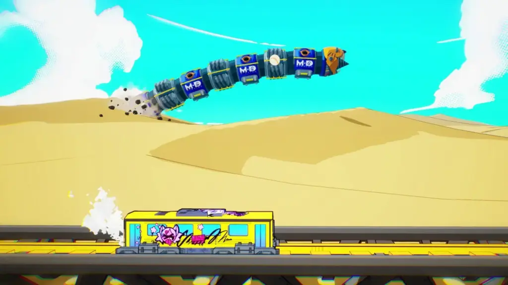 Trenes haciendo skate por un Japón distópico: Denshattack! es la nueva joya española para PC y consolas 2 Captura de Denshattack!