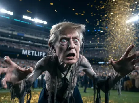 Donald Trump caracterizado como Gollum Donald Trump caracterizado como Gollum