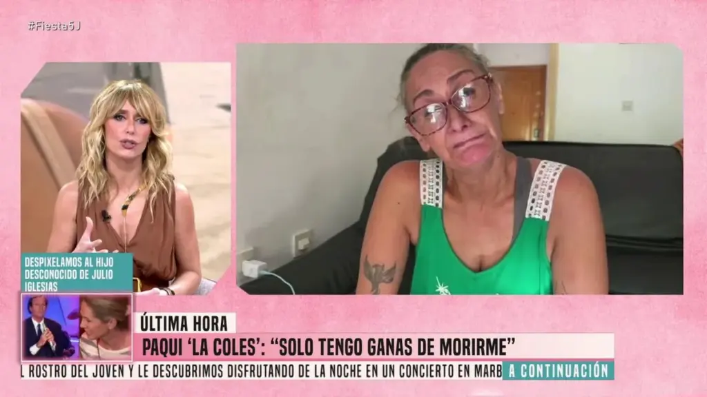 "Solo tengo ganas de morirme": La impactante realidad de Paqui 'La coles' lejos de la televisión, arruinada y viviendo de okupa 1 El apogeo mediático de Paqui 'La coles' en la pantalla chica