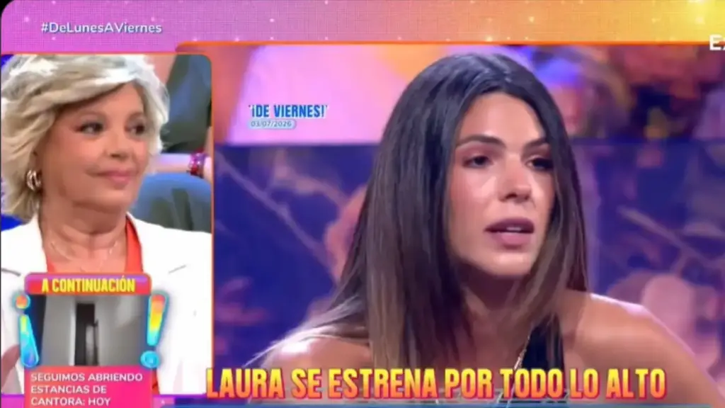 ¿Drama? Terelu Campos se echa a llorar ante Laura Matamoros por el conflicto con Carlo Costanzia: "De verdad que lo he visto sufrir" 2 El tenso pero sincero encuentro en el plató junto a Terelu Campos