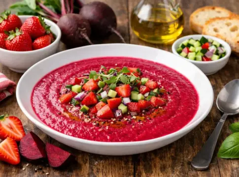 Gazpacho de remolacha y fresas: la receta de la Cruz Roja que reinventa el clásico veraniego sin tomate Gazpacho de remolacha y fresas: la receta de la Cruz Roja que reinventa el clásico veraniego sin tomate