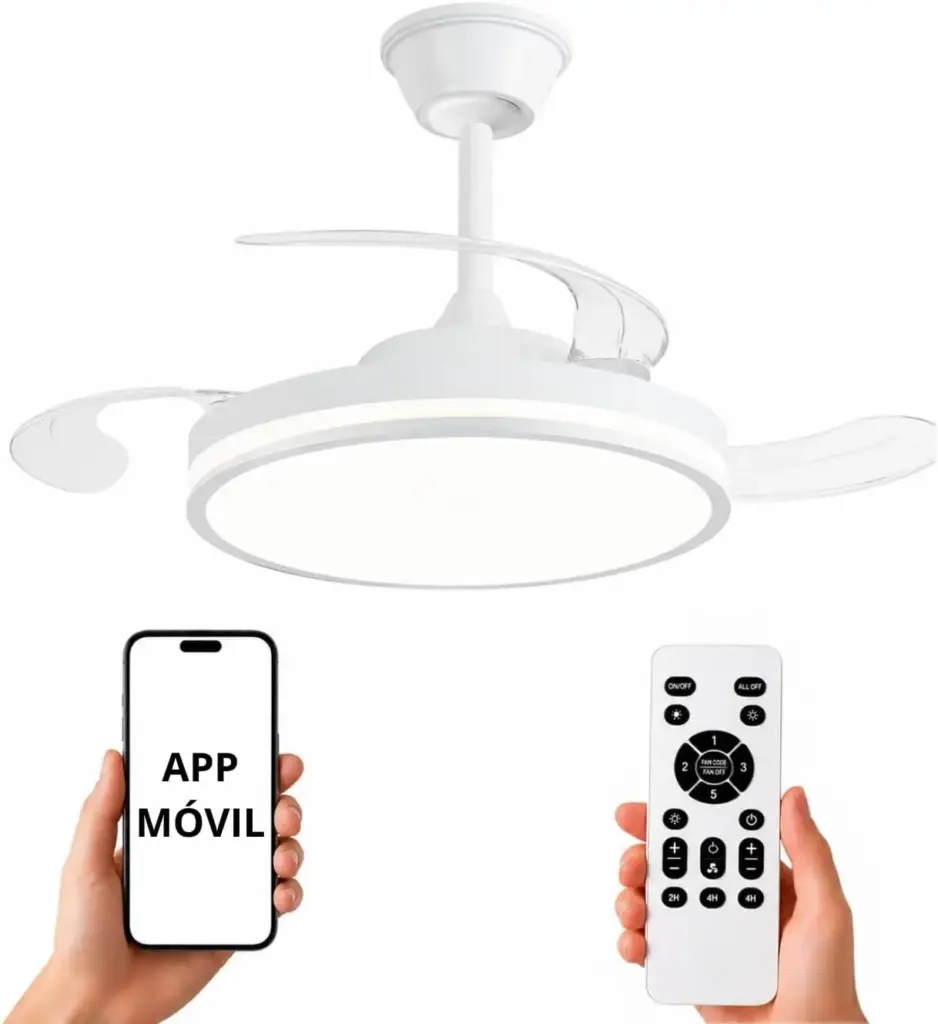 Lámpara ventilador techo Amazon