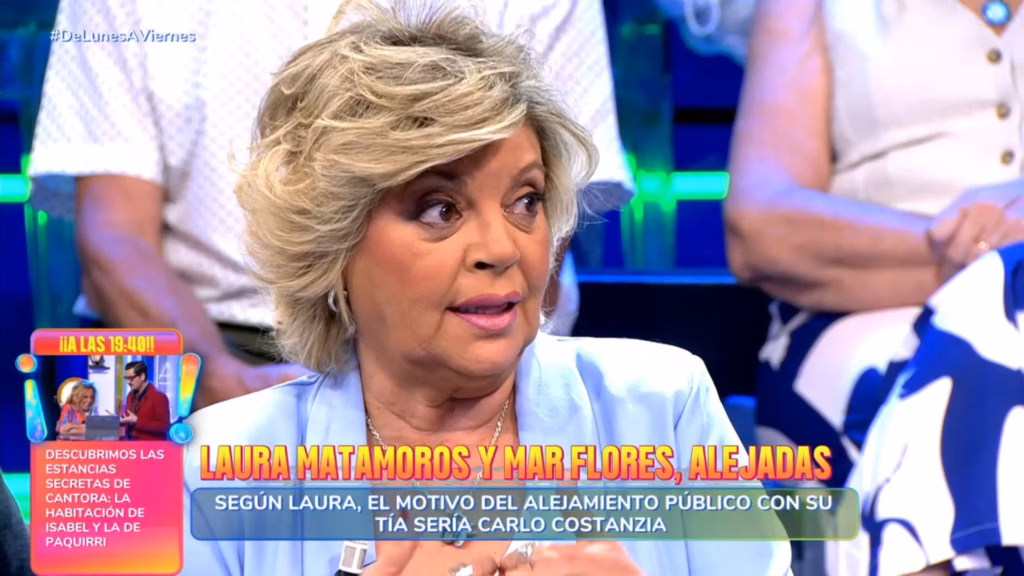 ¿Drama? Terelu Campos se echa a llorar ante Laura Matamoros por el conflicto con Carlo Costanzia: "De verdad que lo he visto sufrir" 1 Las acusaciones directas contra Alejandra Rubio en televisión