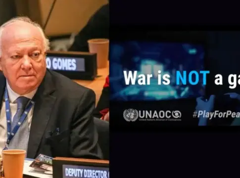 ONU Moratinos, en la presentación de la campaña.