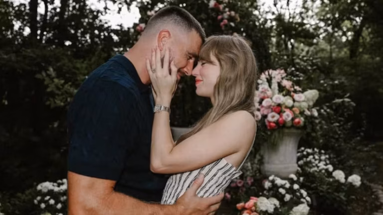 El zasca de las redes a la invitada que llevó un vestido blanco a la boda de Taylor Swift y Travis Kelce