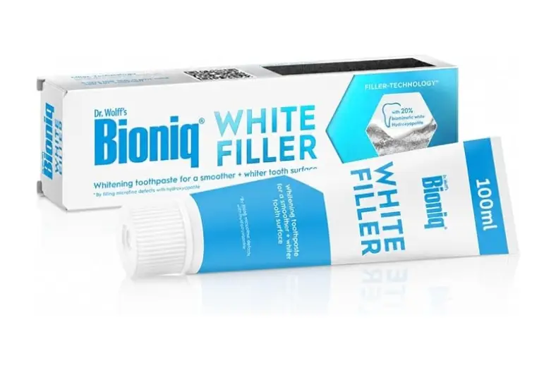 Las 7 mejores pastas de dientes blanqueadoras según la OCU 2 Bioniq White Filler