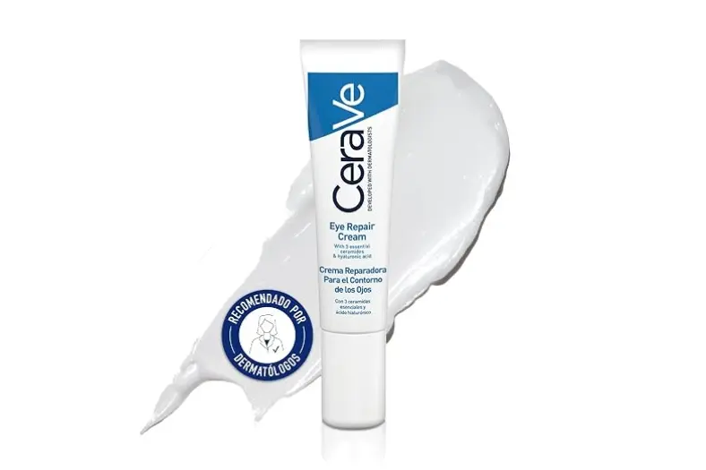 Los 11 mejores contornos de ojos según dermatólogos de 2026 2 CeraVe Crema Reparadora Contorno de Ojos