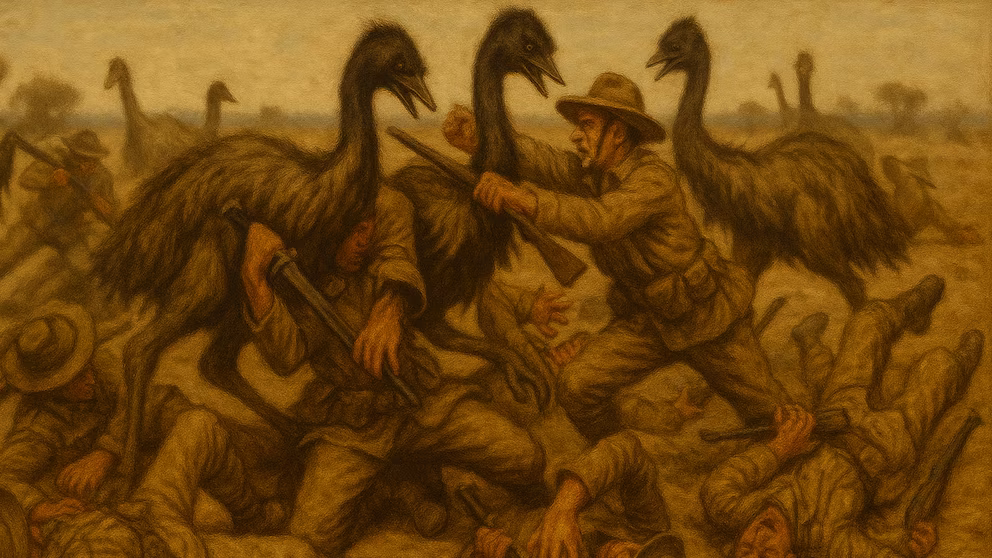La única guerra donde los soldados cayeron derrotados frente a una plaga de emúes La única guerra donde los soldados cayeron derrotados frente a una plaga de emúes