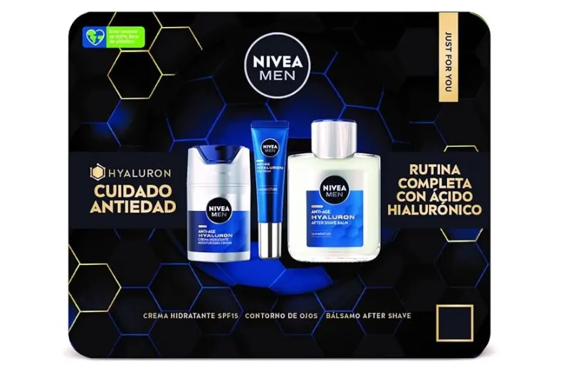 Las 10 mejores cremas antiarrugas para hombre según criterios de la OCU 6 NIVEA MEN Pack Rutina Antiedad Hyaluron