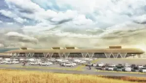 Proyecto del aeropuerto Carlos Ibáñez del Campochile | Imagen del Instituto Coordenadas