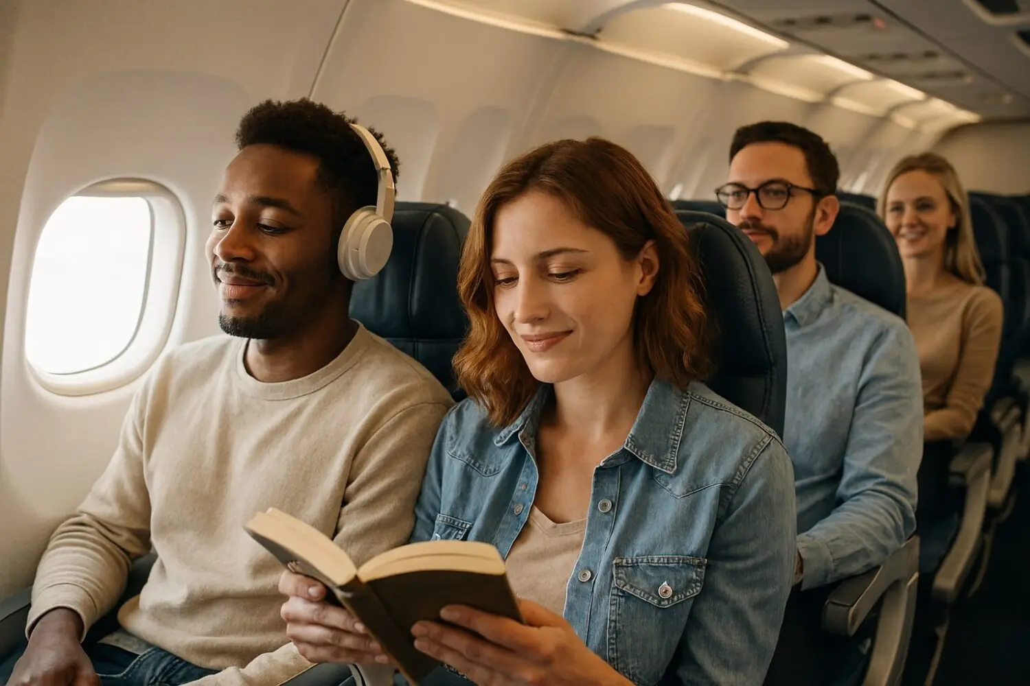 avion vuelo personas