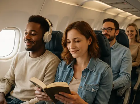 avion vuelo personas