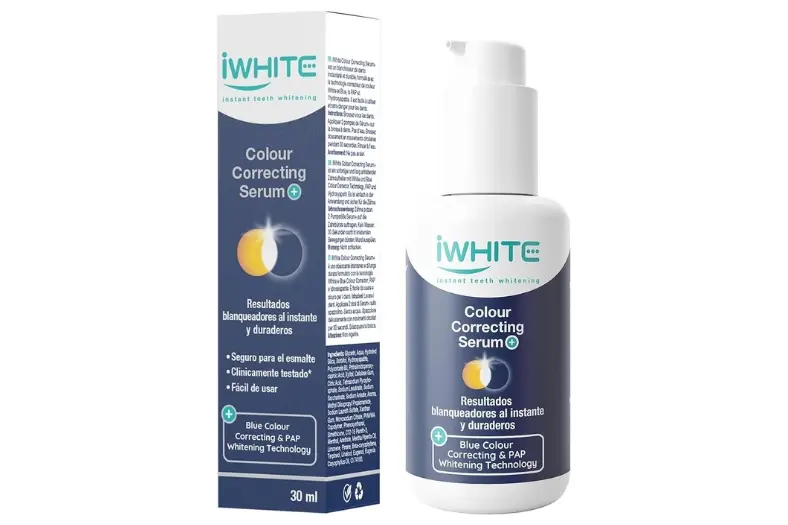Las 7 mejores pastas de dientes blanqueadoras según la OCU 1 iWhite Serum Corrector de Color Dental
