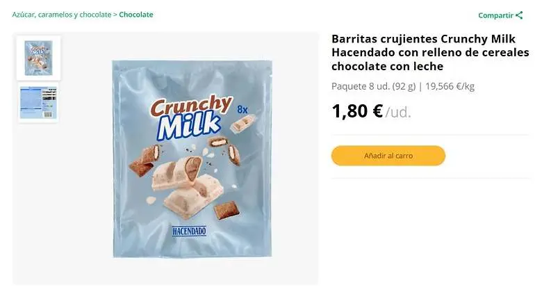 Mercadona apuesta por un snack con chocolate, cereales y crema de leche para la vuelta al cole 2 Mercadona amplía sus propuestas para el regreso a las aulas