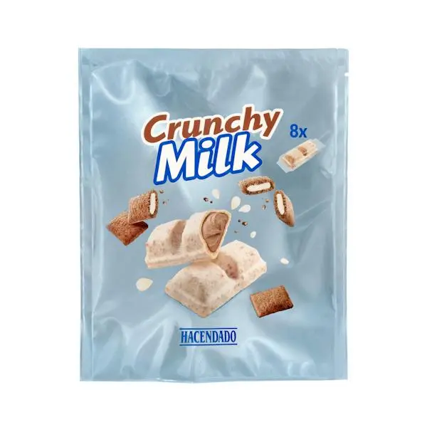 Mercadona apuesta por un snack con chocolate, cereales y crema de leche para la vuelta al cole 1 Mercadona incorpora las barritas Crunchy Milk de Hacendado