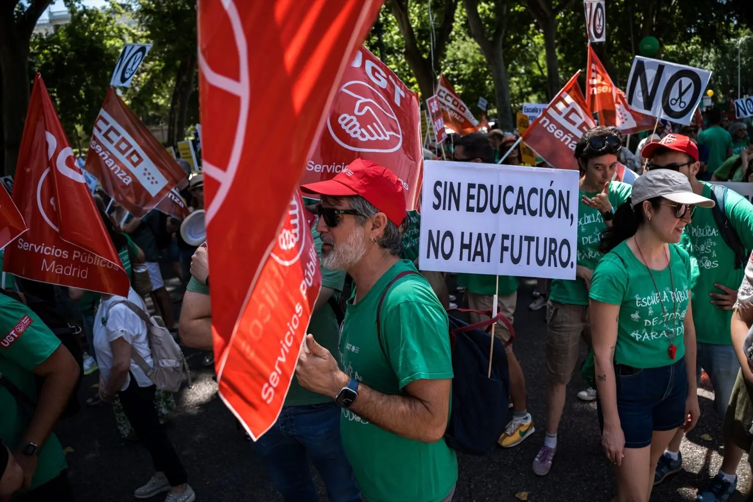 Movilización por la educación convocada por CCOO, UGT y la Confederación AMPAS, AFAS y FAMPAS en Madrid Movilización por la educación convocada por CCOO, UGT y la Confederación AMPAS, AFAS y FAMPAS en Madrid