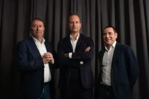 Los fundadores de Nodus Albert Pijuan, Quirze Salomó y Albert d'Anta.