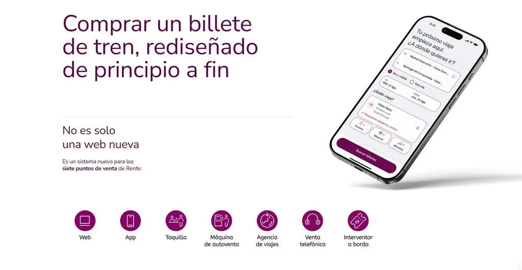 El Gobierno y Renfe tapan el robo de 150 millones de datos con IA y el regreso de "la galleta" 3 Captura de la nueva web de Renfe sobre su renovado sistema de venta