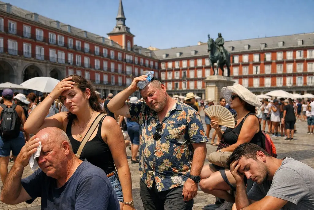 Plaza Mayor ola de calor en Madrid 1024x683 1