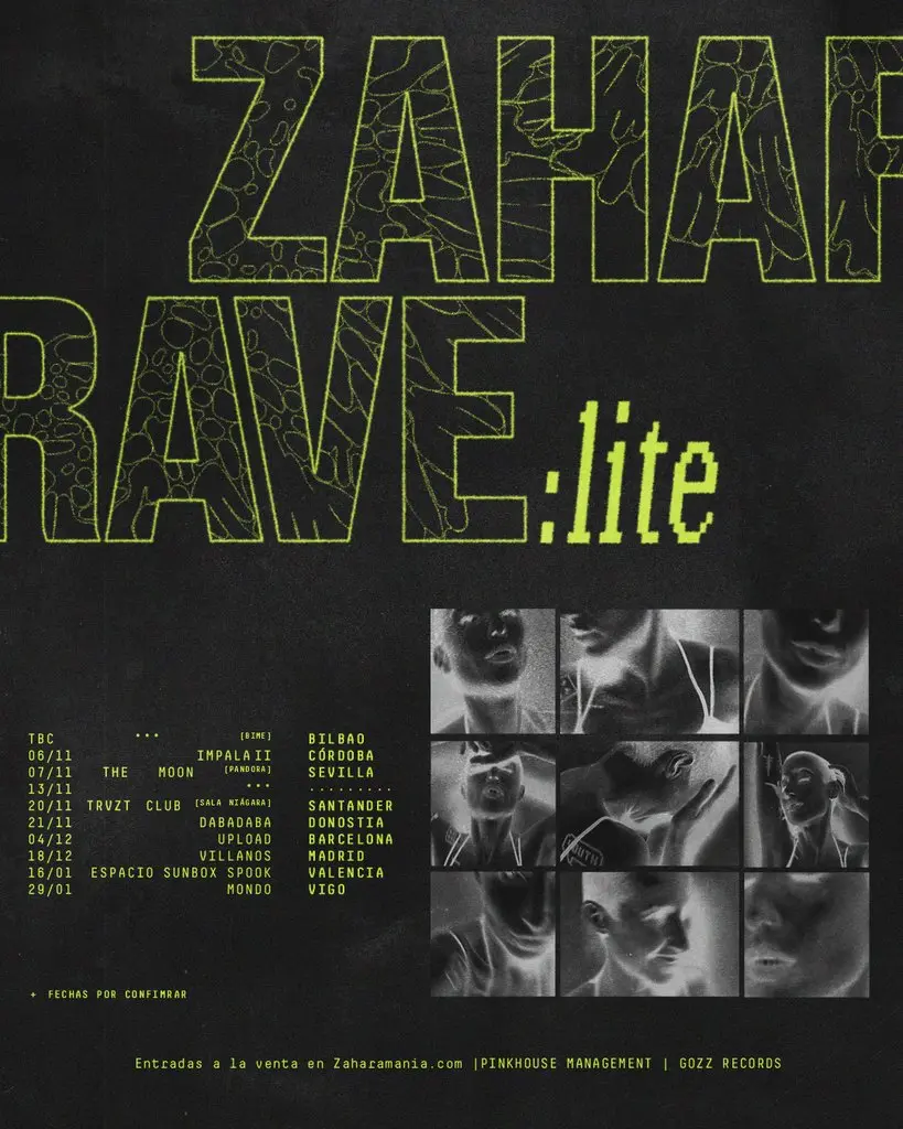 Zahara presenta ZAHARAVE:lite, su nuevo formato de club. 1 ZAHARAVE LITE CARTEL 160926
