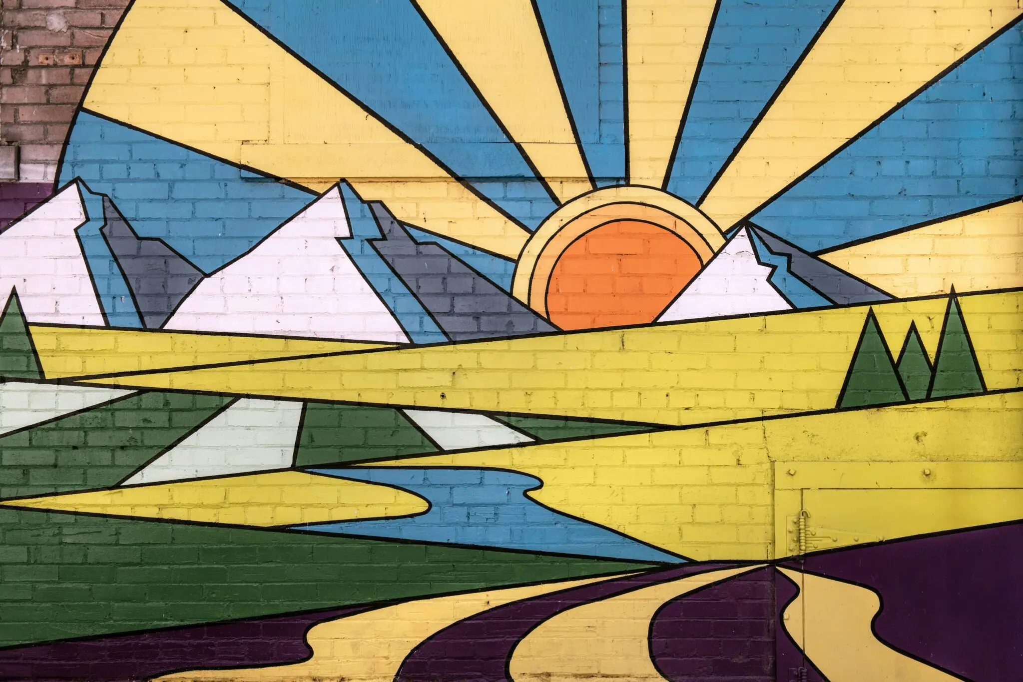 Baiona estrena el mayor mural de España: arte urbano hecho con la voz de sus vecinos 1 mural Baiona