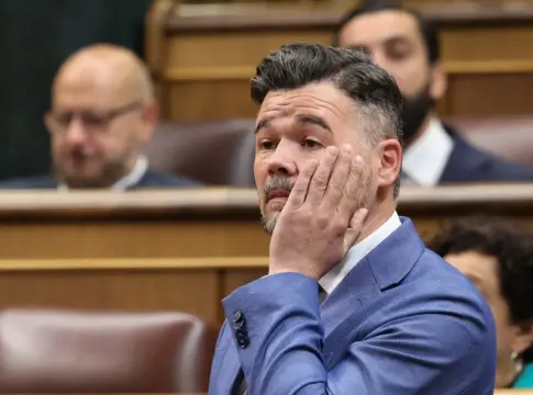 EuropaPress_7536569_portavoz_erc_congreso_gabriel_rufian_sesion_control_gobierno_congreso Gabriel Rufián durante una sesión de control al Gobierno, en el Congreso de los Diputados, a 20 de mayo de 2026