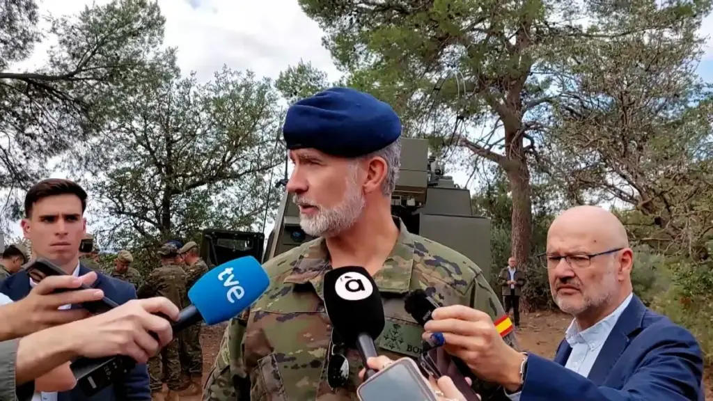 "Está conteniendo las lágrimas": Felipe VI destrozado por la tragedia de Toledo y el motivo por el que vestía el uniforme militar 1 Felipe VI y el uniforme militar que llevaba al conocer el accidente de Toledo