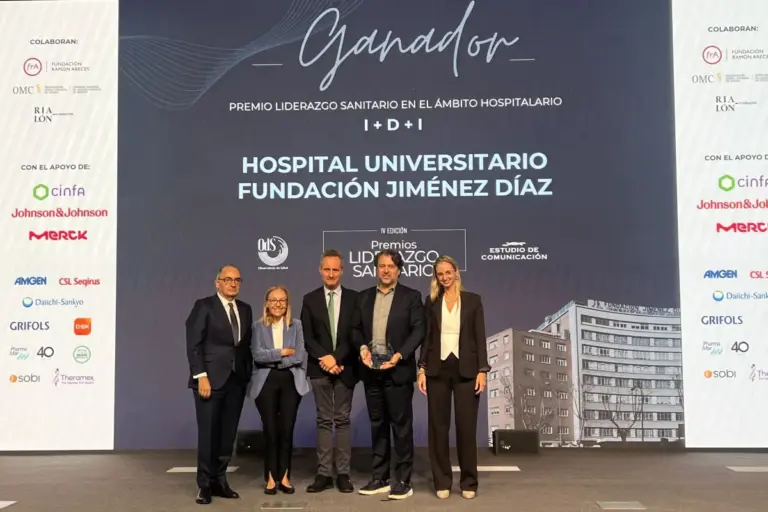 El Hospital Universitario Fundación Jiménez Díaz recibe el Premio 'Liderazgo Sanitario en el ámbito de I+D+i' 2026