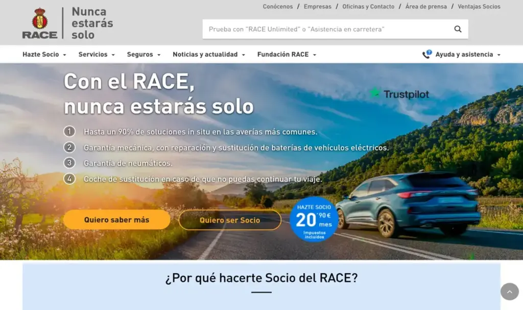Plataformas top de subastas de coches usados online 5 RACE