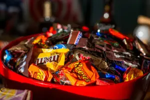 dulces Halloween perros